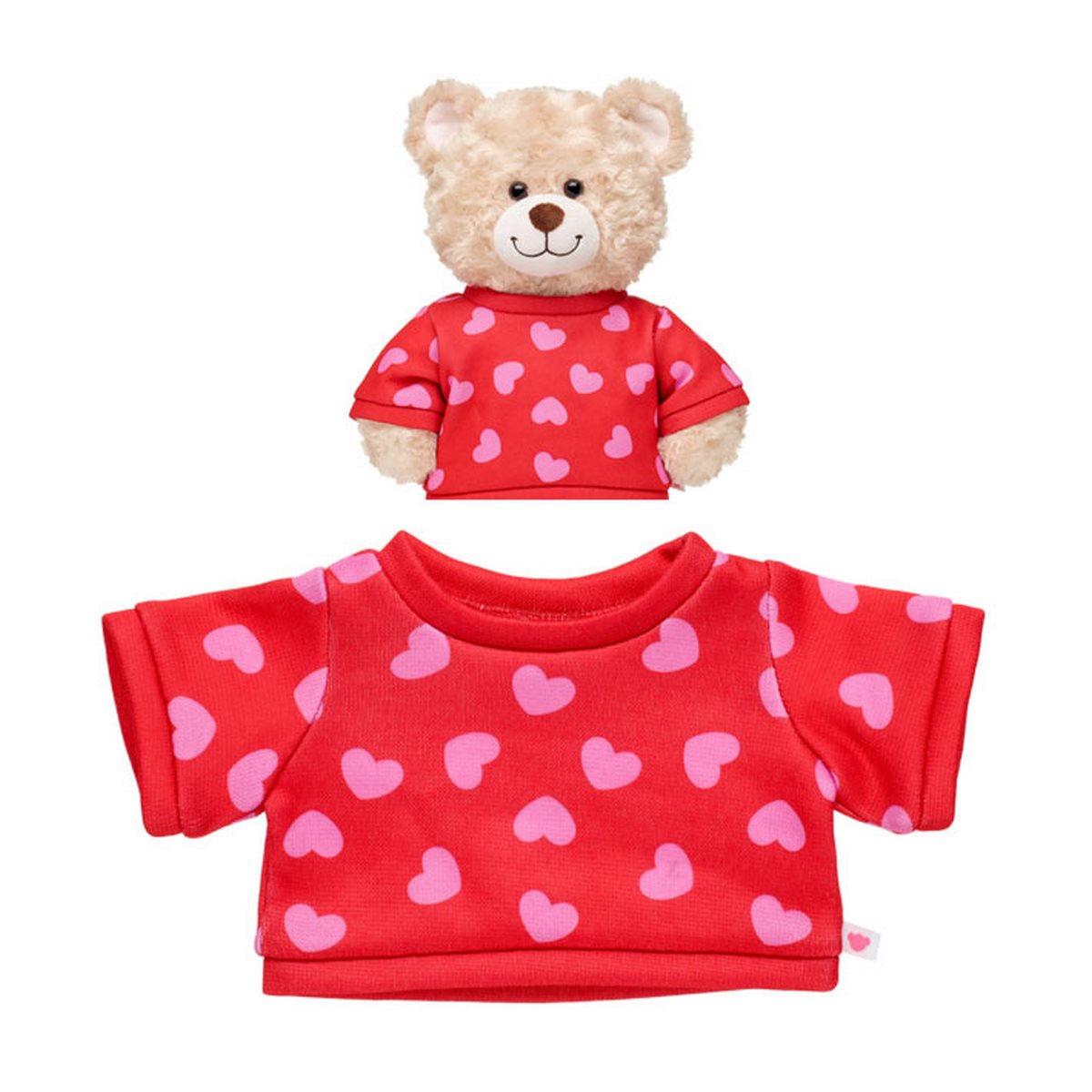 Poleron Rojo Corazones Build-A-Bear